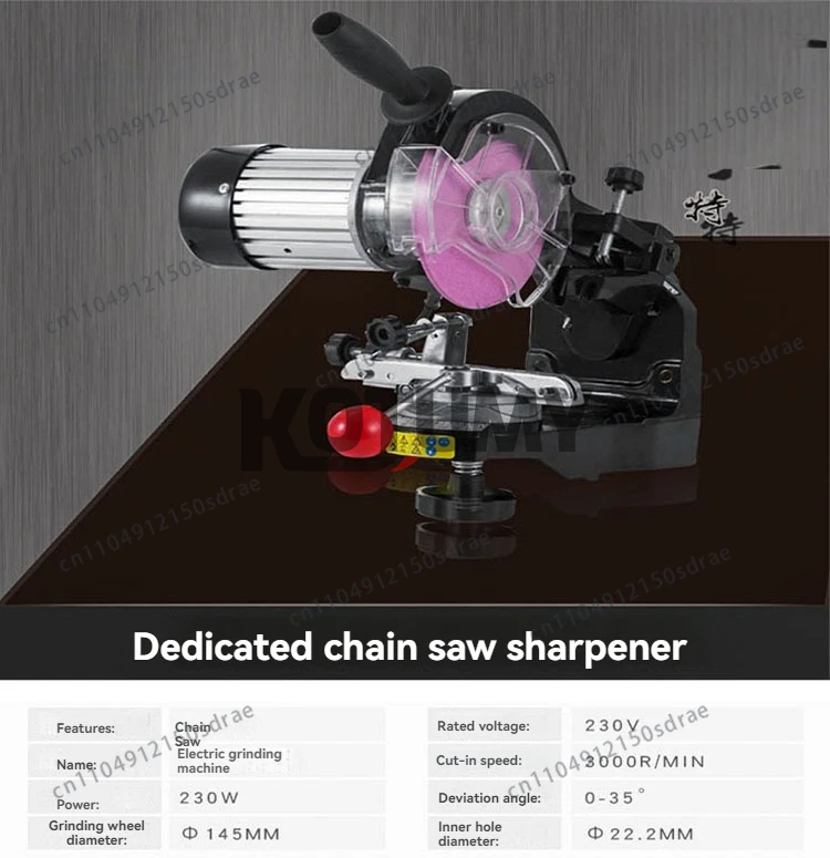 Professional Electric Chain Grinding Machine  Portable Chainsaw Sharpener Multi-Angles Automatic Saw Chain Blade Grinder