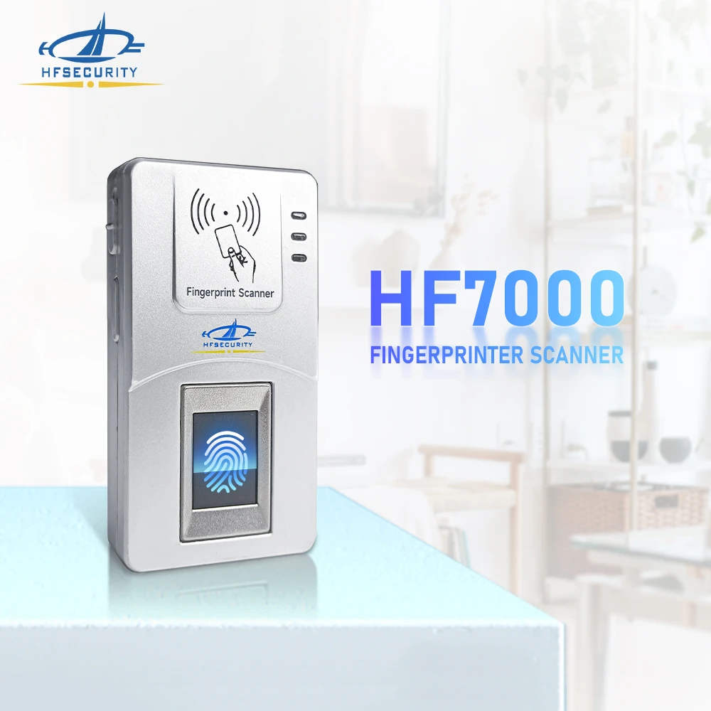 HFSecurity HF7000 FBI Blue1tooth Capacitive Fingerprint Sensor Module USB Biometric Fingerprint Scanner With SDK And Nfc Card