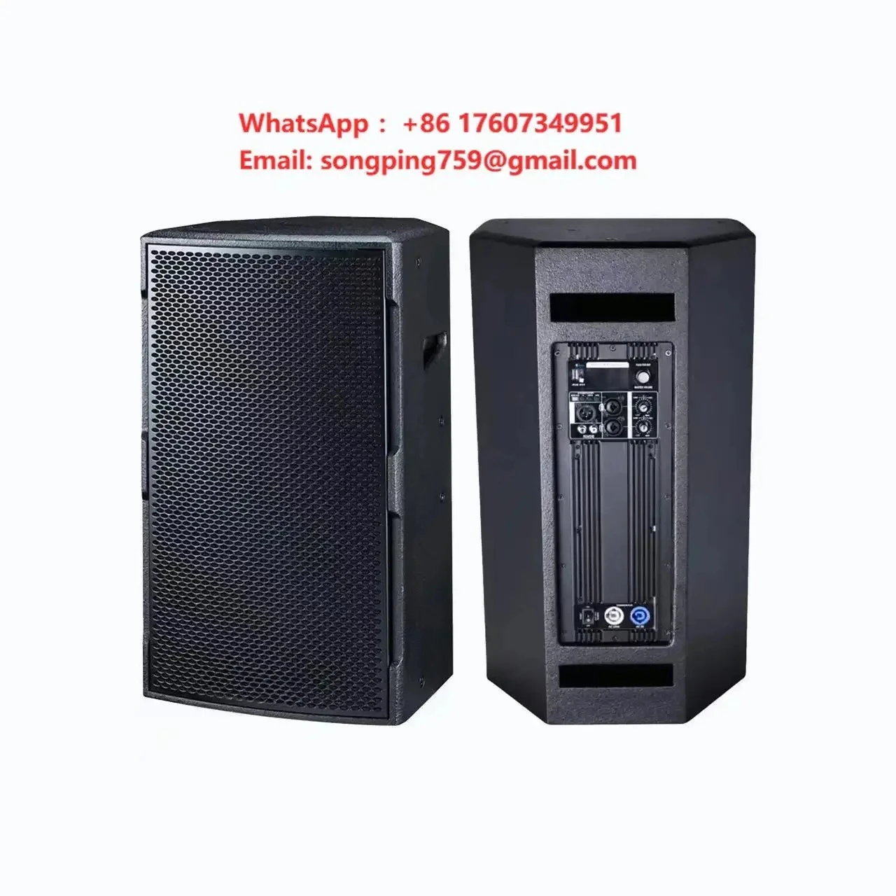 Speakers Audio System Sound Loudspeaker 12 Inch Professional 400W Full Range 18 MM Birch Plywood Black Cabinet Ferrite Surround