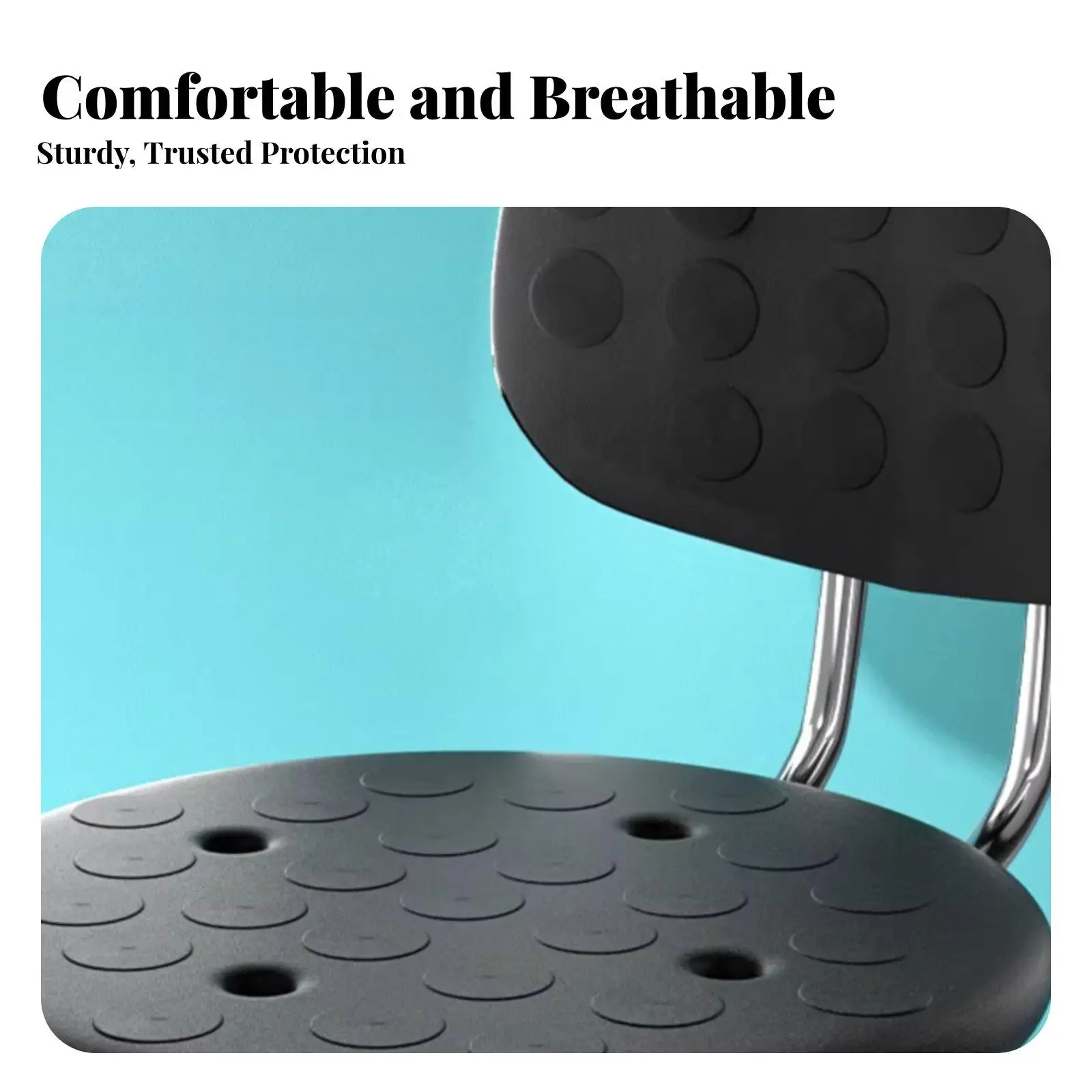Swivel Lab Bench Anti PU Material Chair with Wheels Heavy Duty Adjustable Round Seat for Laboratory Office