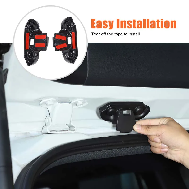 

For Toyota Land Cruiser Prado 250 LC250 2024+ ABS Black Car Tailgate Screw Protective Cover Decorative Sticker Car Accessories