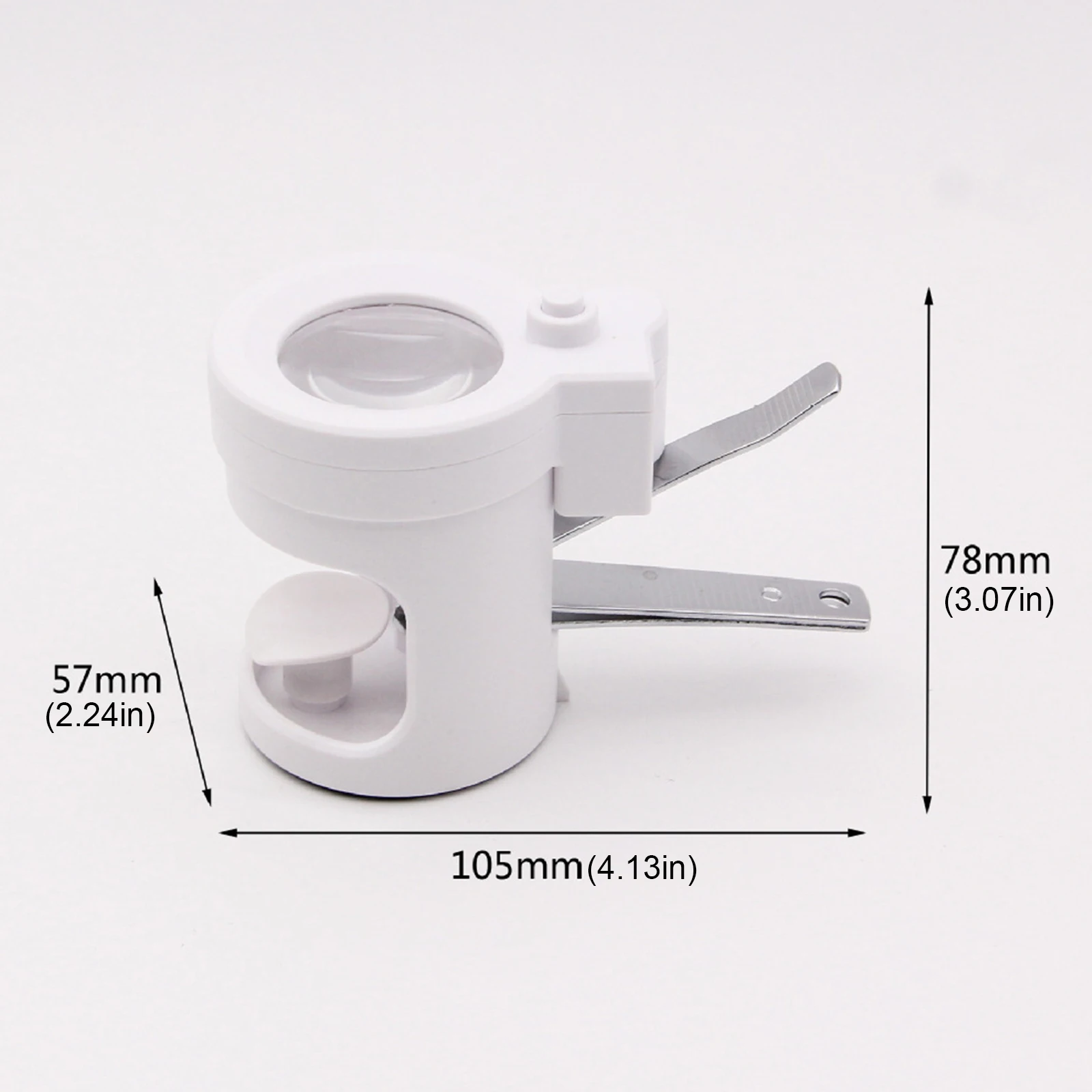 

Кусачки для ногтей с увеличительным стеклом и LED-подсветкой, из нержавеющей стали, для пожилых людей, подарок для пожилых