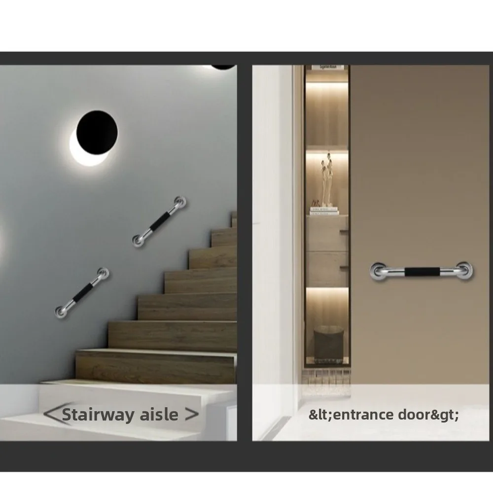 

Stainless Steel Shower Handle Anti Slip Prevent Falls Bathroom Balance Bars Balance Support Thicken Grab Bar