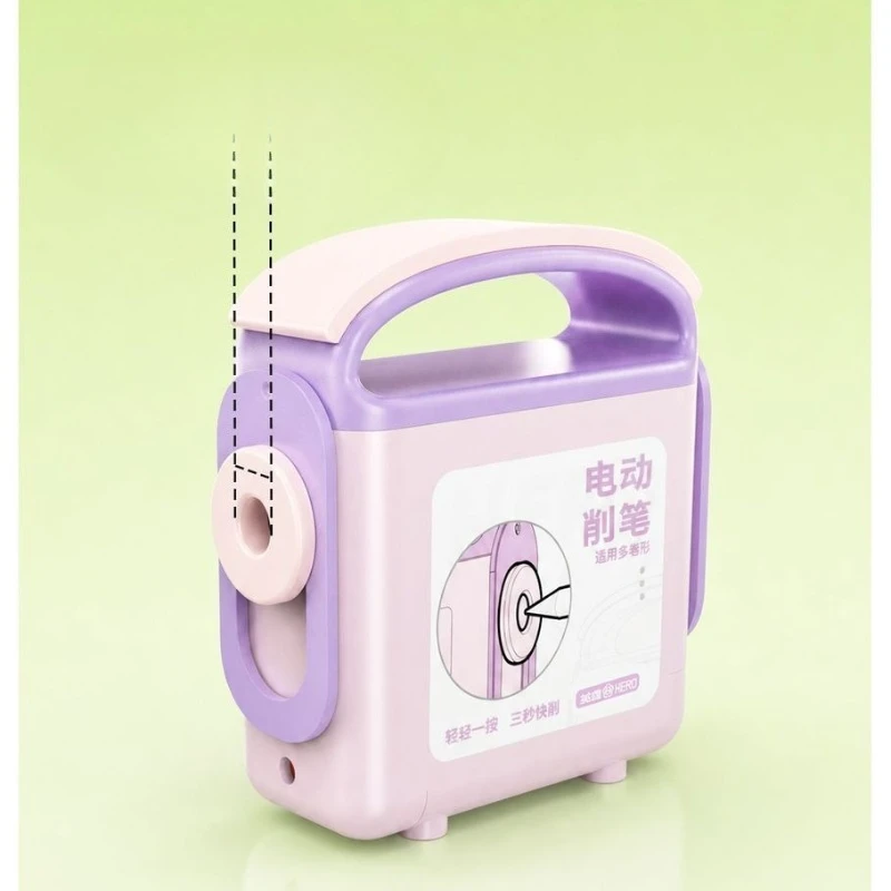HERO Mini Semi-Automatic Electric Pencil Sharpener for Kids Students
