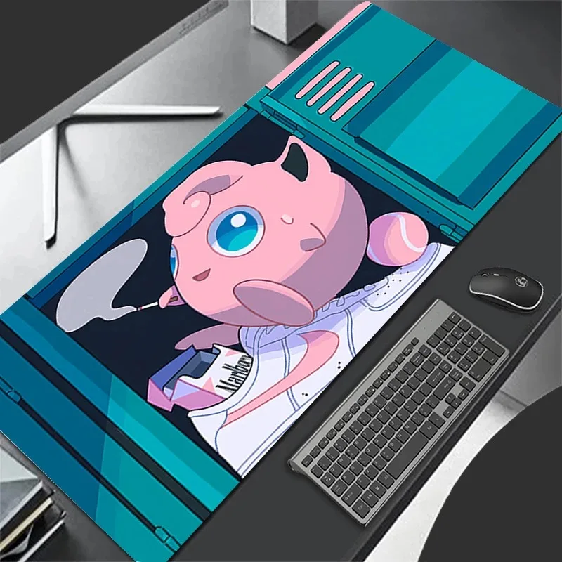 Mauspad Gaming-Zubehör PC Gamer XXL Anime P-pokemonS J-jigglypuff Computertischmatte Laptop Varmilo Tastaturpads Mousepad