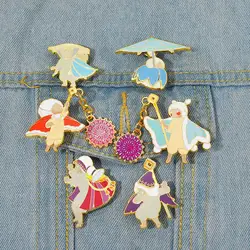 Sky Children of the Light Hard Enamel Pins Custom Couples Brooches Lapel Badges Cartoon Jewelry Gift for Kids Friends