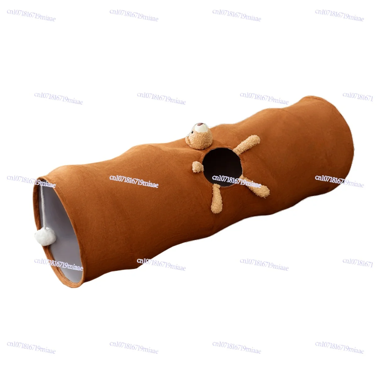 

Cat Tunnel Toys Rolling Floor Dragon Cartoon Straight Foldable Cat Self-Hi Easy To Store Pets Unstuffed Cat Channel