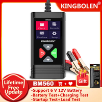 KINGBOLEN BM560 BM550 Car Battery Tester 24V 6V 12V Detect Auto Battery Analyzer 100-2000 CCA Battery Waveform Car Battery Tool