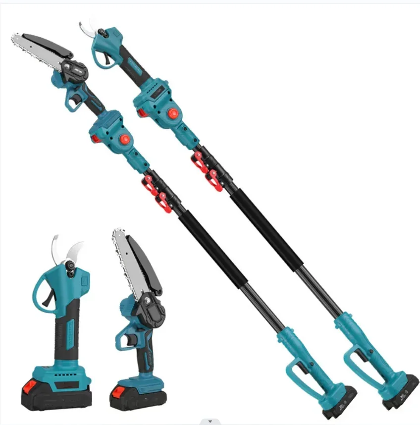 

Электрическая пила с перезаряжаемой литиевой батареей для сада и улицы, одноручная электрическая пила, секаторы, телескопические ножницы с высокой веткой Pole전기 nke 고지