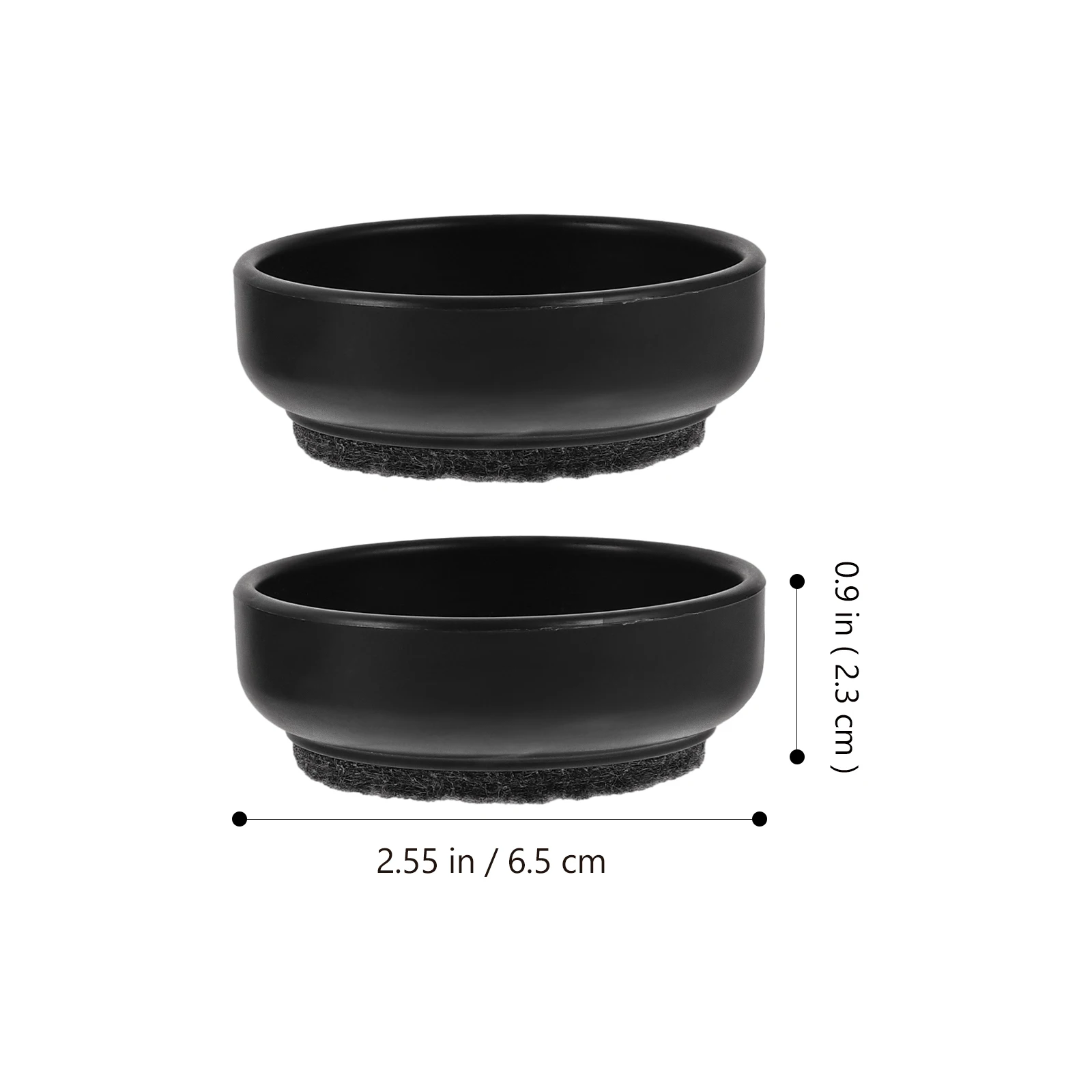 

4pcs Wood Grain Anti-slip Furniture Feet Protectors 60mm Felt Cups for Table Chair Legs Scratch Resistant Durable Couch Stoppers