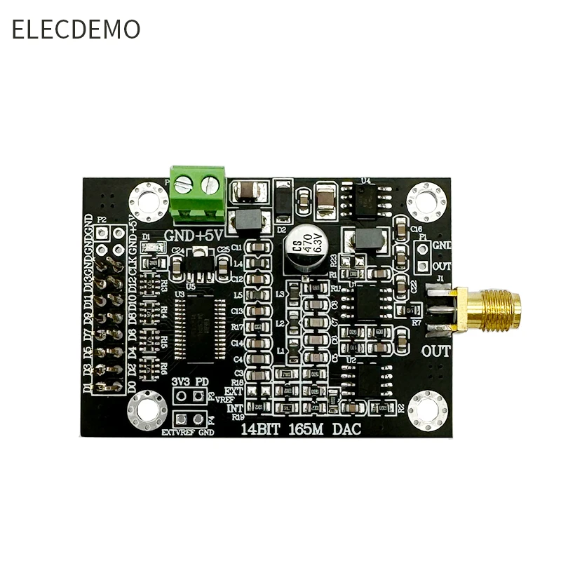 FPGA DAC904 고속 DAC 모듈용 샘플링 파형 발생기, 14 비트 병렬, 165M 개발