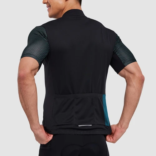 Imagen 2 del producto Santic, camisetas de ciclismo de verano para hombre, camiseta de ciclismo de manga corta, ropa para bicicleta, camisetas MTB, camisetas cómodas de talla asiática KM1C02221