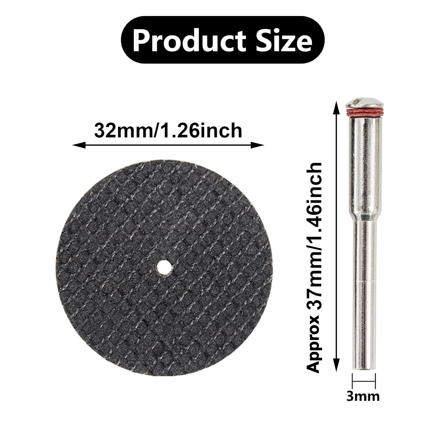 11/21/54/104pcs 32mm Abrasive Cutting Disc With Mandrel Grinding Wheel For Dremel Accesories Metal Cutting Rotary Tool Saw Blade