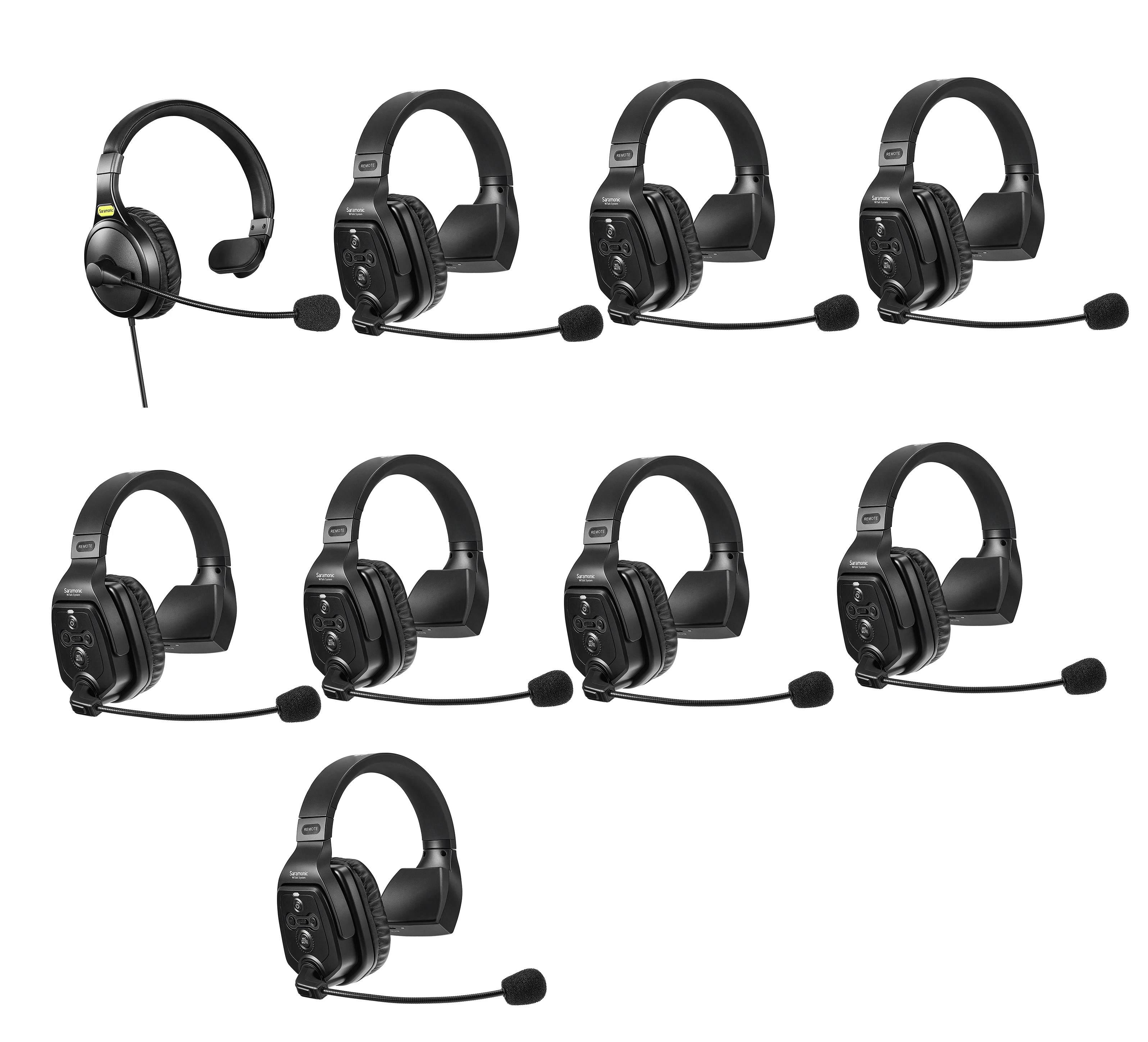 

WT9S 1312ft Event Portable Wireless Intercom Headset Single Ear Headphone Microphone PK Solidcom C1