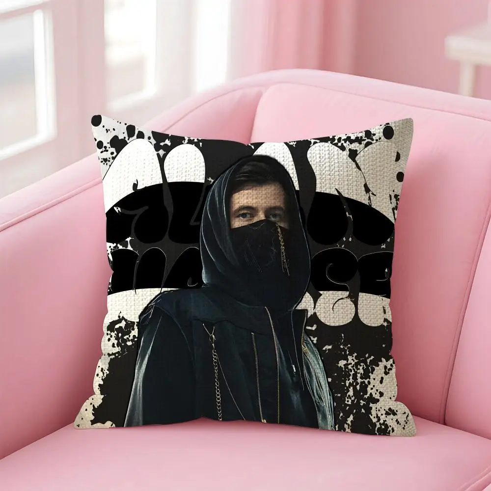 singer a-alan walker Cushion Cover Decorative Linen Throw Pillow case Soft for Bed Sofa Car Home Decor