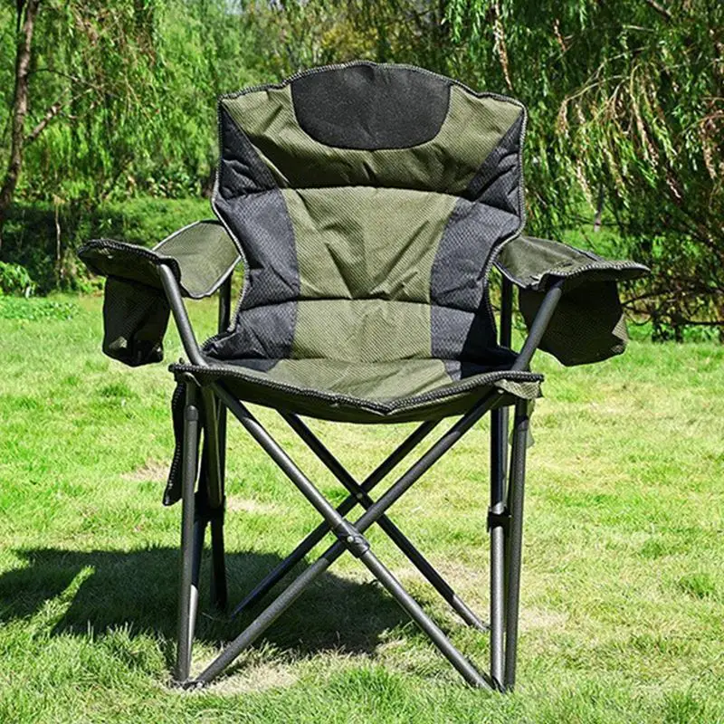 Folding Fishing Chair Camping Folding Chair 600D Oxford Cloth Fishing Stools For Ice Fishing Chair Iron Structure Travel Use