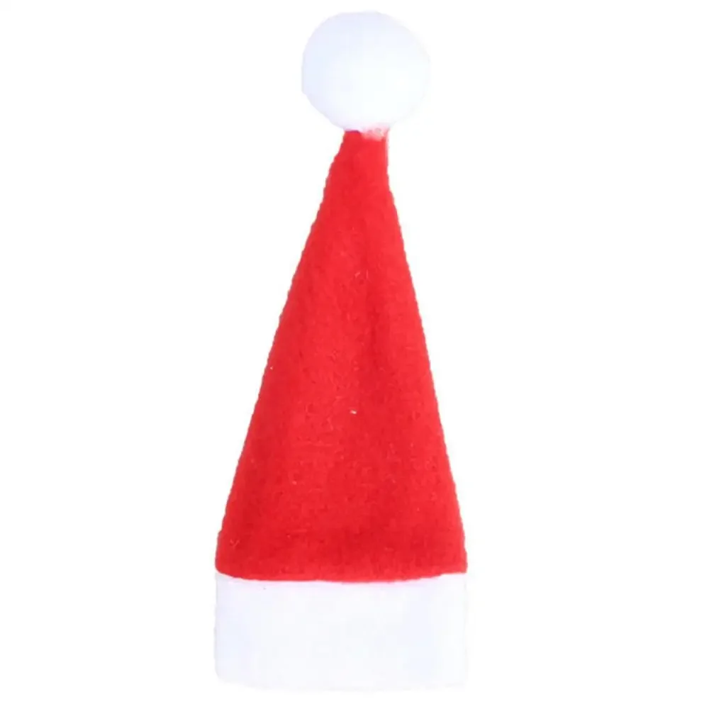 Christmas Hat Mini Candy Caps Tableware Accessories Christmas Decorations 2024 Hats Tableware Holder Bag Ornament Hot Sale