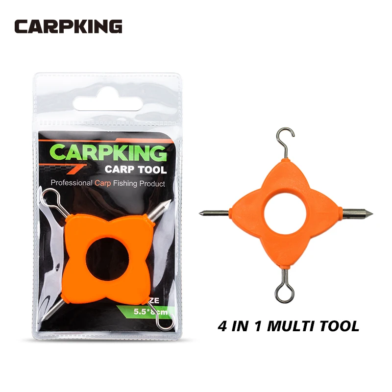 Carpking 4 in 1 Multi Puller Tool Carp Fishing Line Knotting Knotless Knot Tool  Rig D Rig Making Accessories Fishing Tackle