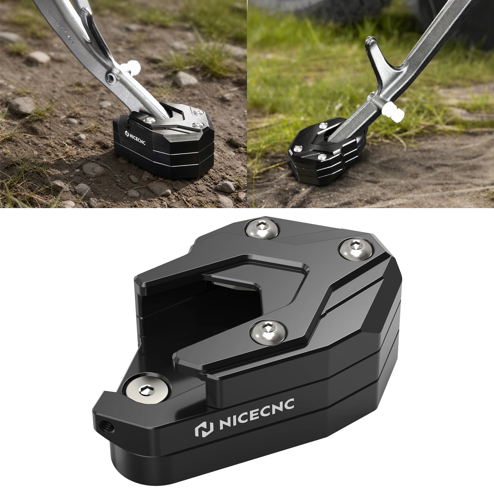 For 2024 2025 2026 2027 BMW R1300GS//Adventure R1300GS R1300GSA Kickstand Extension Plate Side Stand Enlarger Pad