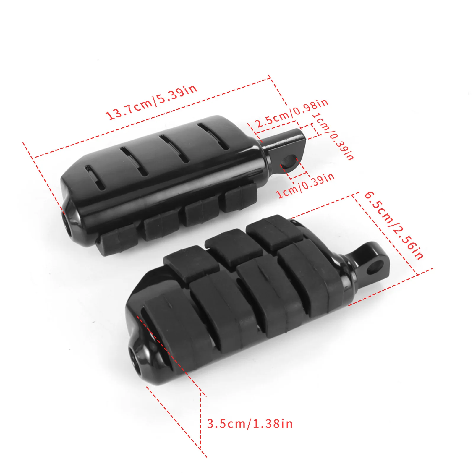 Retro Front Rear Footrest Pedals Universal Modified Rest Pegs Fit for Har ley 883 Cruiser Prince Motorcycle Accessories view 5