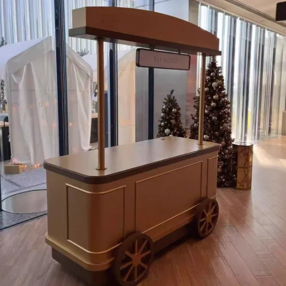 * Hot Dog Food Stand Cart Mobile Rolled Ice Cream Cart Trucks Food Hand Gelato Cart