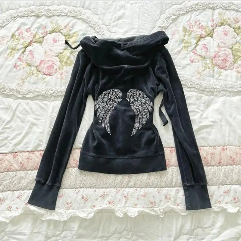 

Винтажная толстовка Jaet Unge на молнии, осенне-зимняя женская модная толстовка с удобным кроем, повседневная уличная одежда