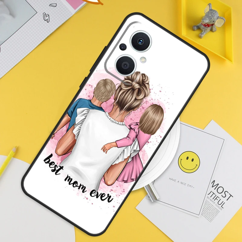 Baby Mom Daughter Girl Son Dad Case For OPPO Reno 7 8 8T 2Z 4Z 5Z 6 Lite 10 Pro OPPO Find X5 X6 Pro X2 Lite X3 Neo Cover