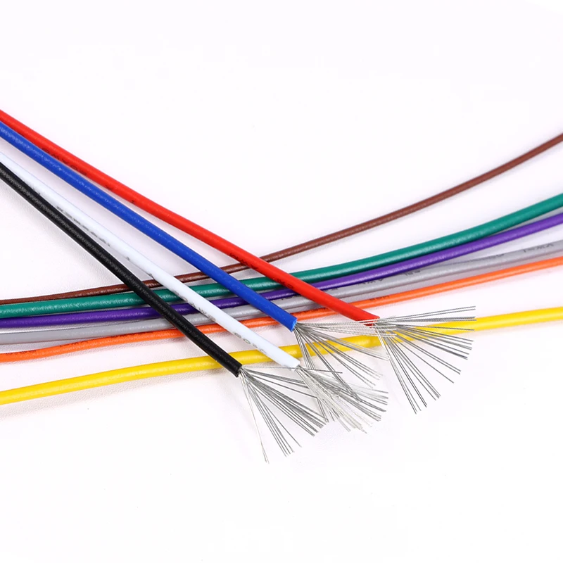 5~200M 22AWG UL1571 PVC Electronic Wire OD 1.3mm Insulated Tin-plated Copper Cable Environmental LED Line DIY Power Cord