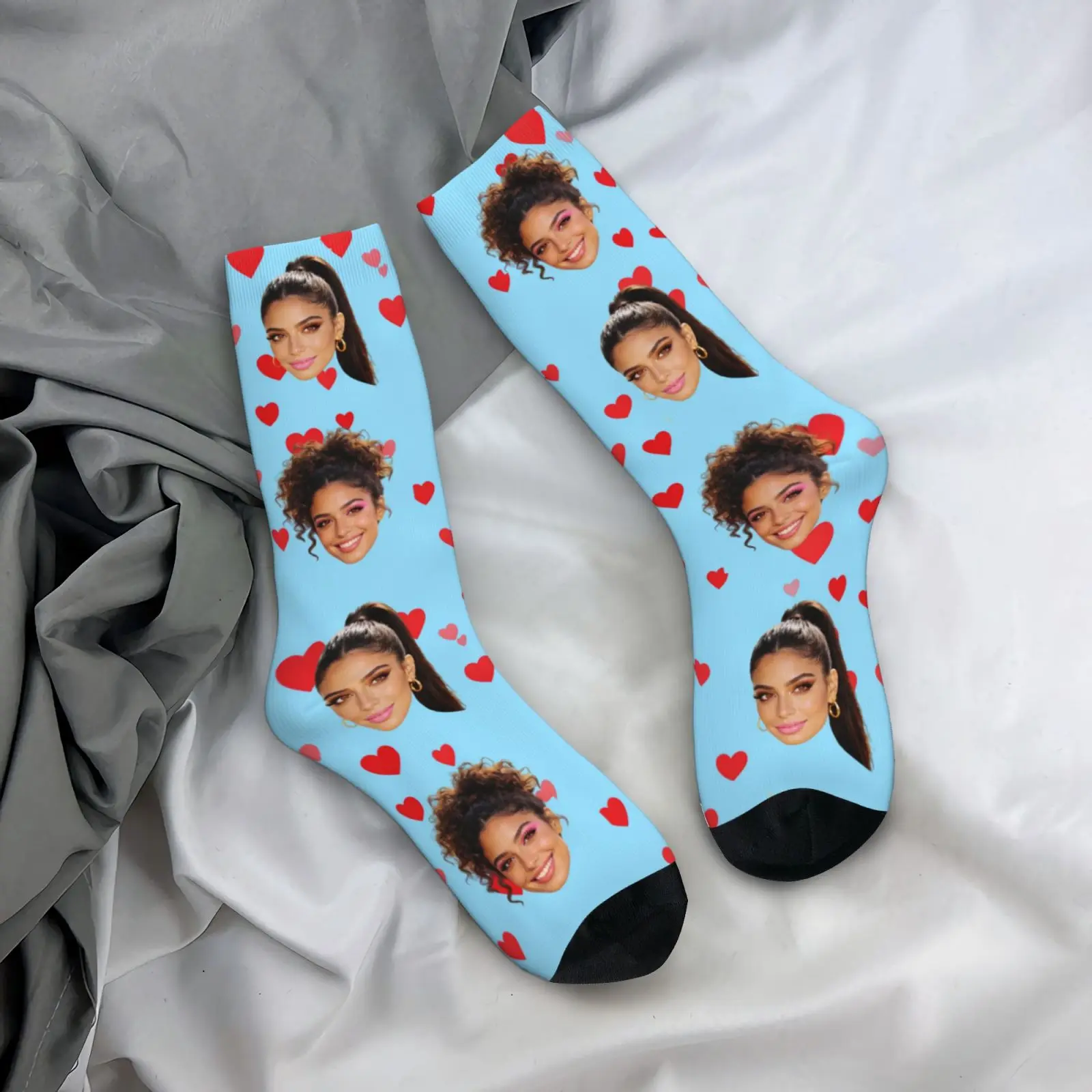 남녀 맞춤형 아바타 양말, 맞춤형 사진 양말, 개인화된 사진 양말, 사진 양말, 개인 맞춤 선물