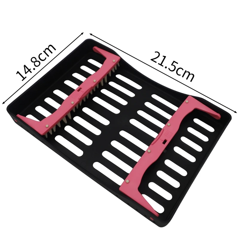 JUMTOP Caixa de instrumentos de esterilização dentária com 10 furos para espátulas de enchimento de resina compuesta Kit de restauração estética