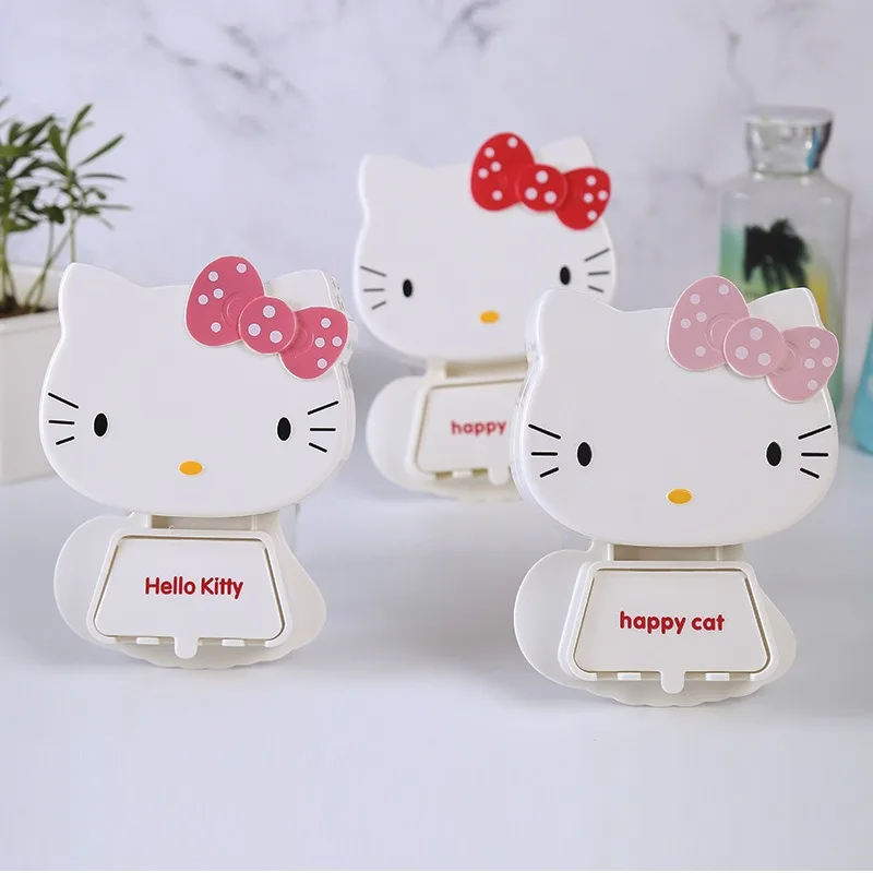 

Cute Hello Kitty Storage Box Cartoon Anime Bathroom Supplies Wall Mounted Desktop Toy Ornament Student Girl Gift Wholesale