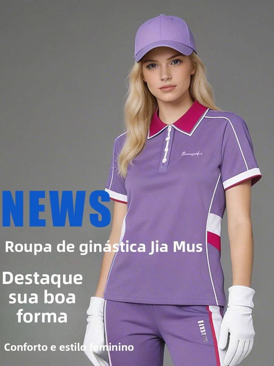 yanqi-teacher-recommended-2026-new-summer-thin-purple-taro-short-sleeve-fitness-sportswear-women's-slim-fit-polyester-top