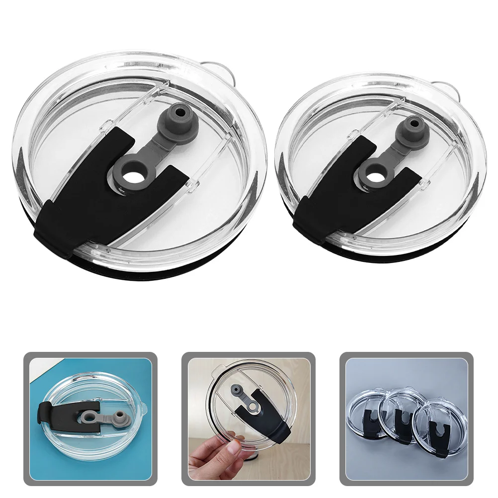Tampa de copo isolada, 2 peças, para 20 30oz, copos, à prova de vazamento, reutilizável, tampa de silicone, hermética, para viagens ao ar livre, drinkware