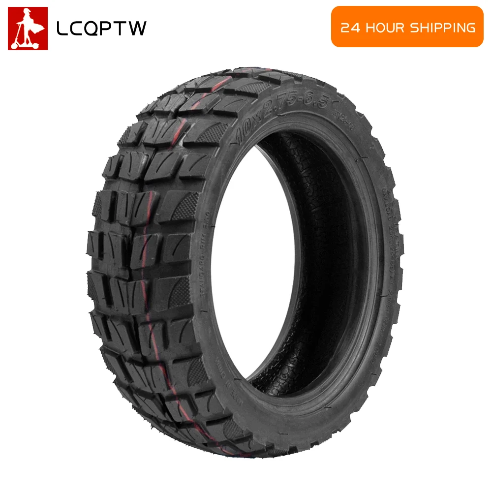 10 Inch Vacuum Tire Tubeless 10x2.75-6.5 Off-Road Tires Kickscooter Wearproof Rubber Tyre for Electric Scooter Wheel Accessories