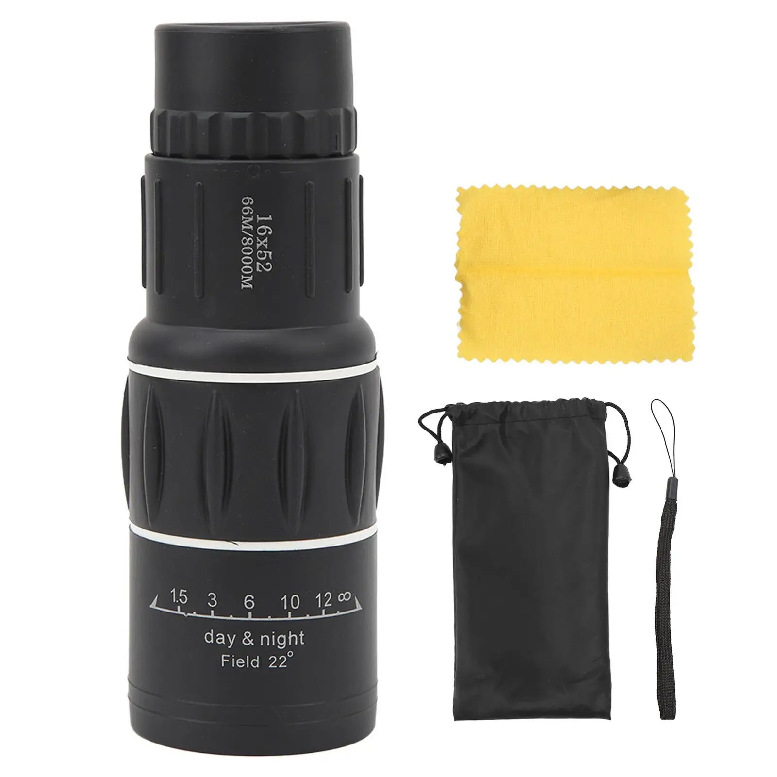 16X Ultra Light Pocket Telescope - Anti-Slip Mg Alloy, FMC Green Film, Compact Design for concerts & Outdoor Use