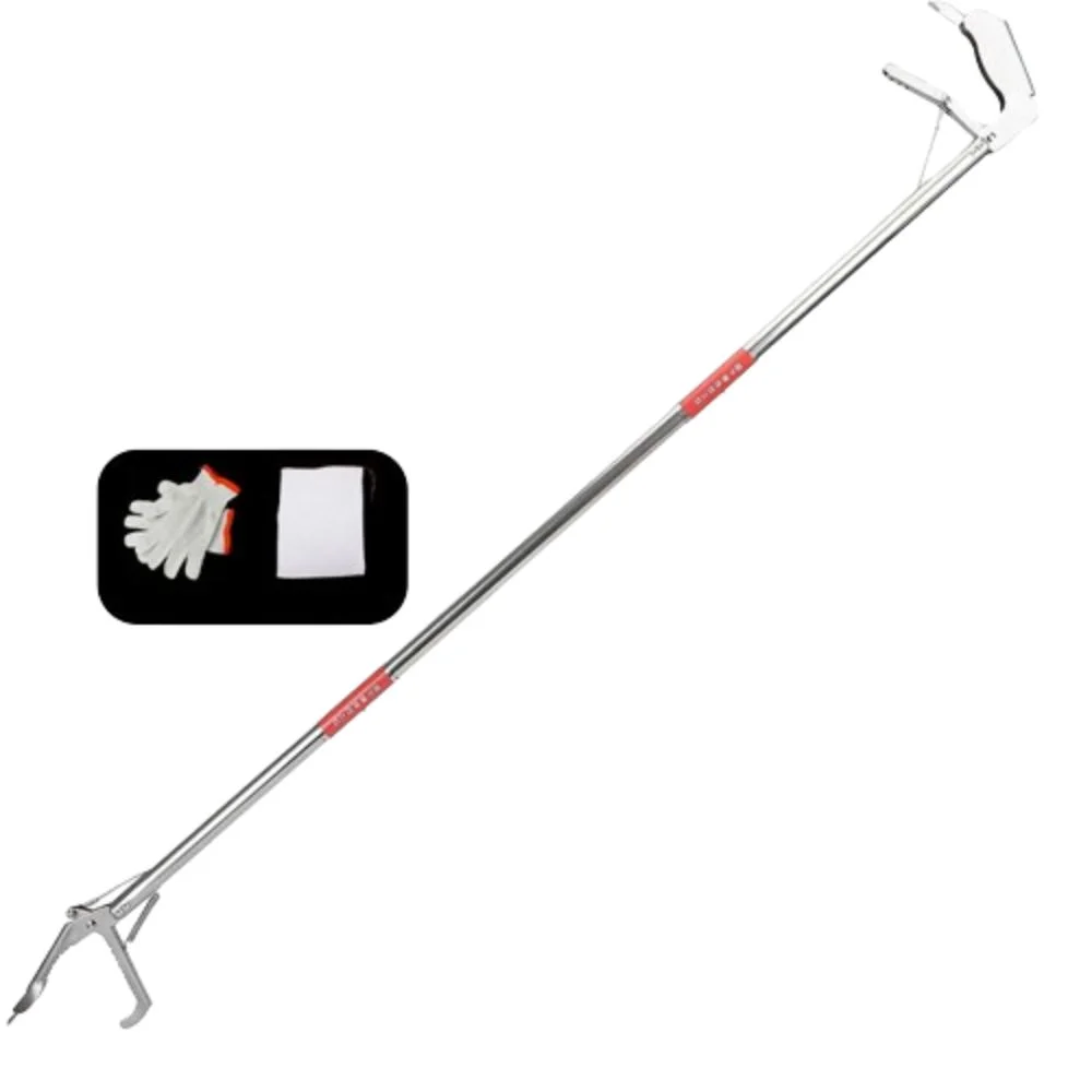 

Крюк-захват для мусора из нержавеющей стали Snake Tong с широкими губками, удобный для пожилых людей