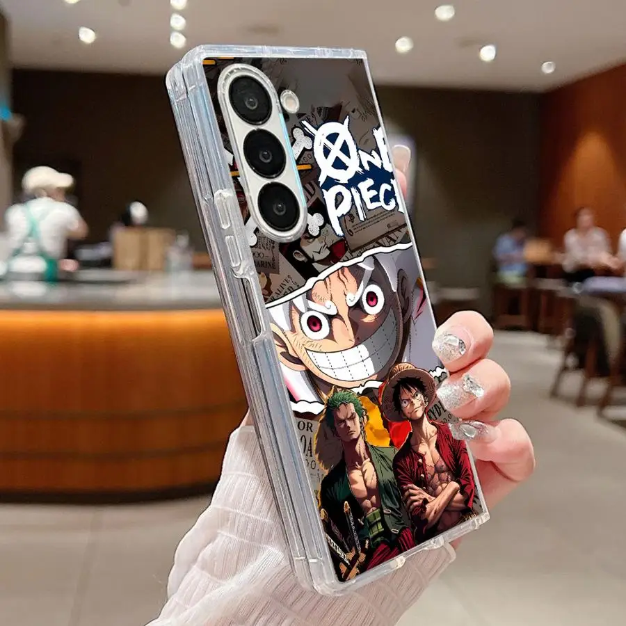 Retro O-One P-iece Case for Samsung Galaxy ZFold7 ZFold5 ZFold4 ZFold6 Z Fold 7 6 5 4 3 ZFold3 Hard Phone Cover
