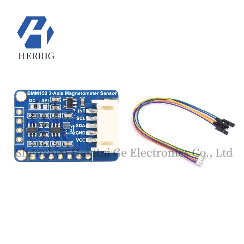 

BMM150 3-axis geomagnetic sensor, magnetic induction intensity, magnetometer, electronic compass, 3-axis magnetic inductor modul