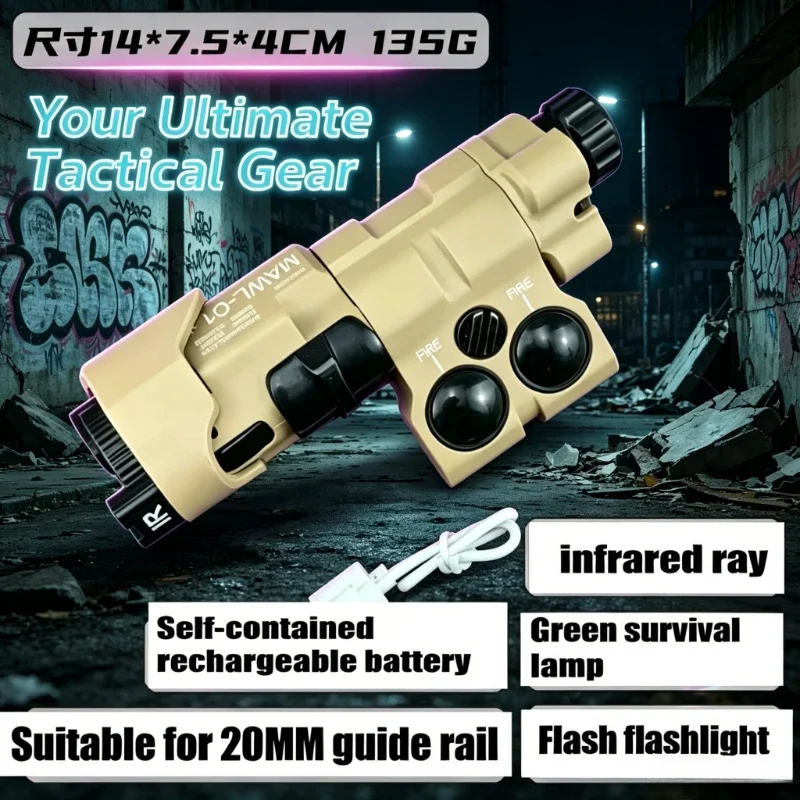 Nylon Metal Red Light Tactical Module Fits 20mm 22mm Rail for Outdoor Toy Game
