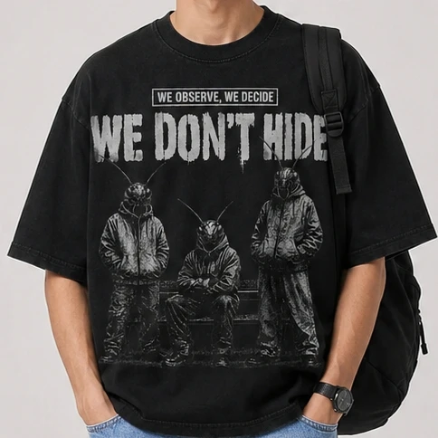 We Don’t Hide Graphic 2026 Merch T shirt 100%Cotton Unisex Men‘s Women's T-Shirts Y2k Fans Casual Vintage Tee Streetwear