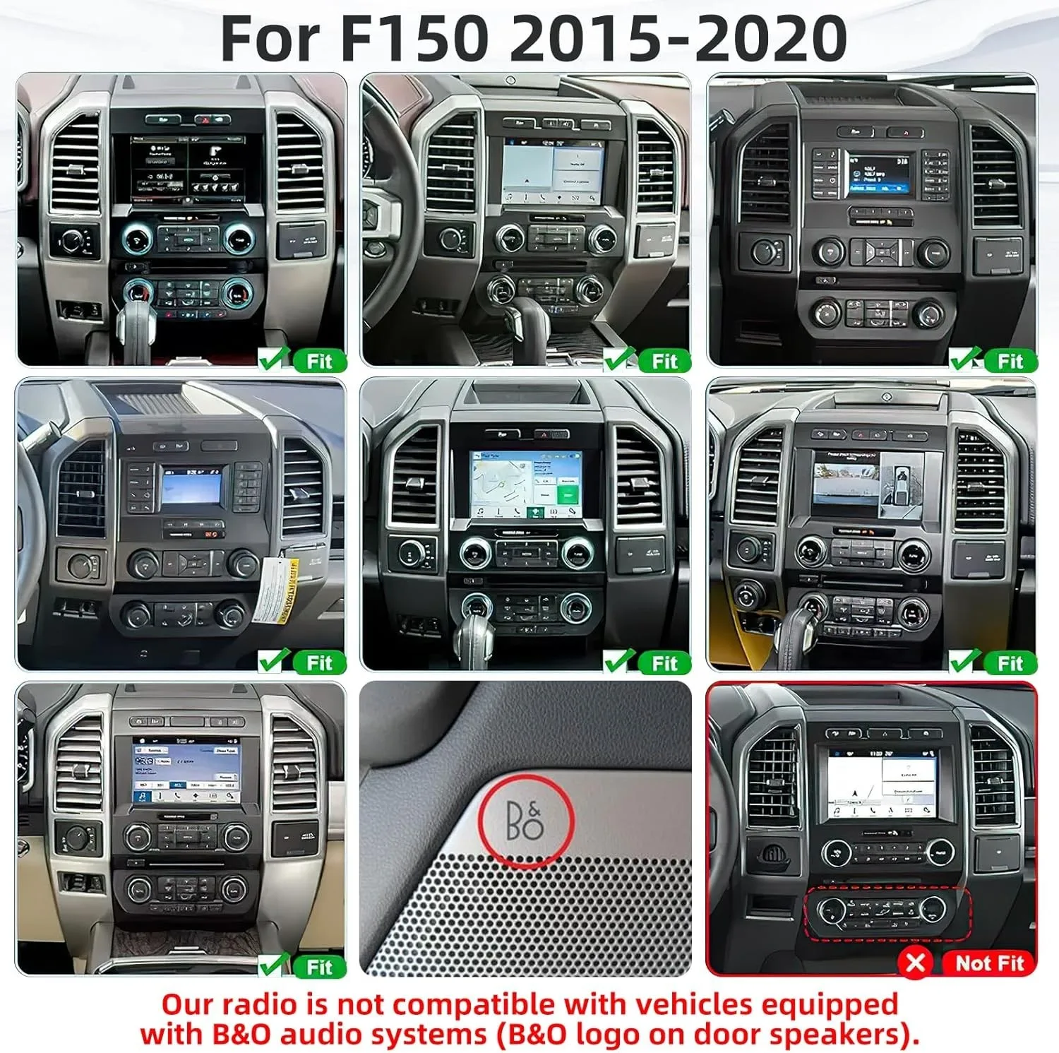 Leeocar Fit For Ford F150 2015-2021 Android Touch Screen Car Radio WiFi GPS Navigation Auto Carplay Multimedia Player Head Unit