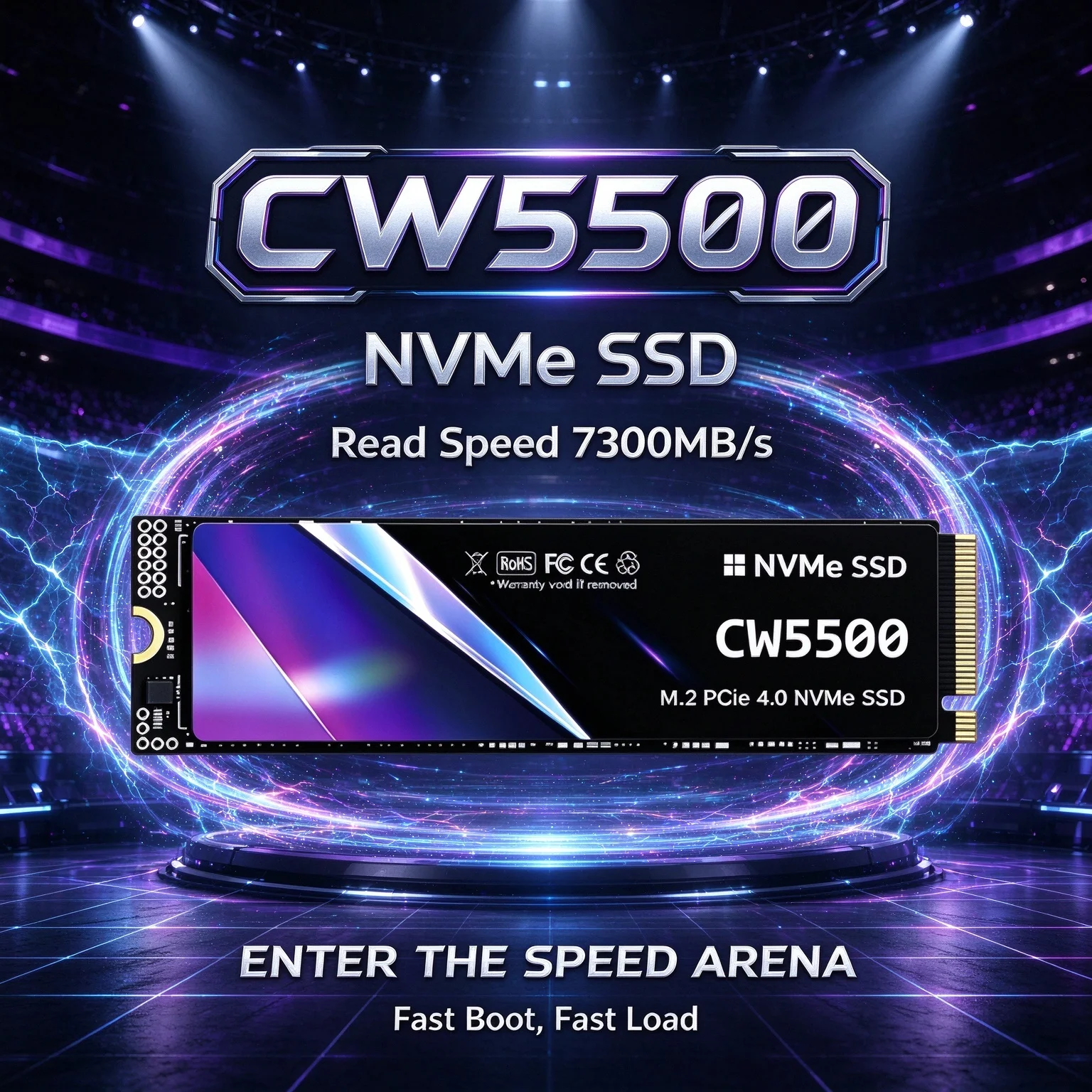 Desktop Notebook Laptop PC CW550 Inside M.2 NVMe Solid State Disk, 4TB/1TB/500GB/2TB, Quick Data Storage, Gaming.