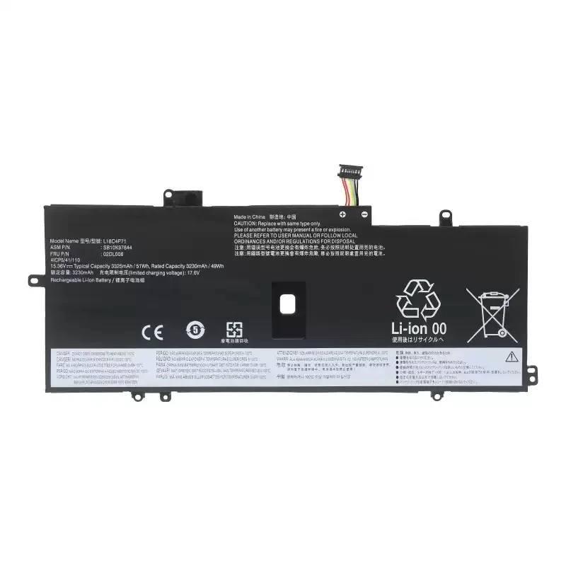 

L18C4P71 L18M4P72 Battery For Lenovo Thinkpad X1 Carbon 7th 2019 2020 Series L18L4P71 SKB10K97642 02DL004 02DL005