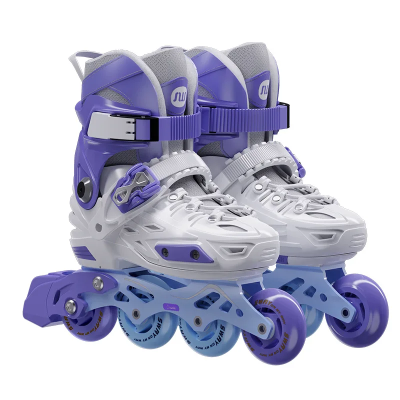 

Kids Inline Skates Freestyle Dual Use Roller Skates Boys Girls Beginner Professional Outdoor Skating Shoes for Children Students