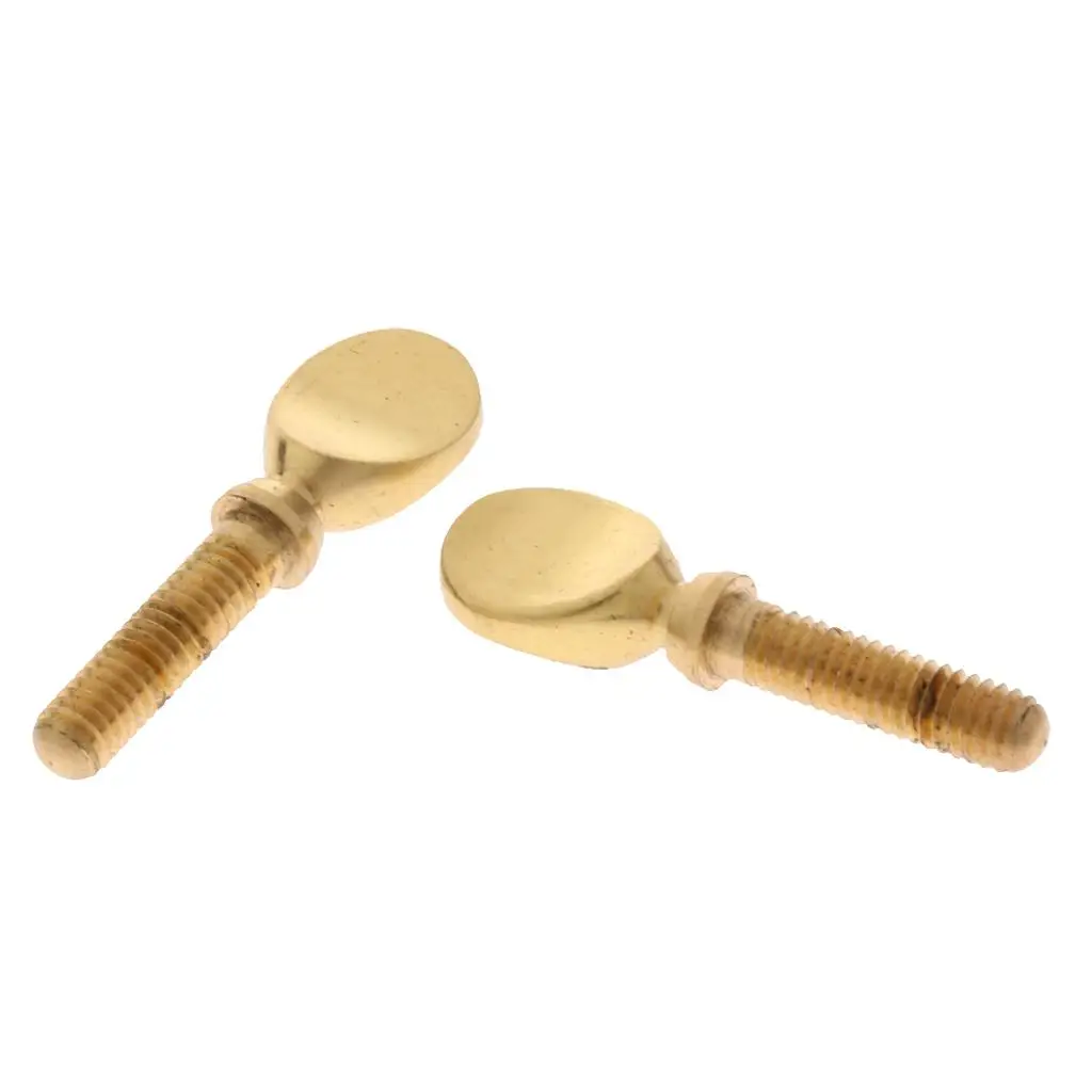 Pack of 2 Saxophone Clarinet Ligature Clip Screw Sax Tightening Receiver Parts