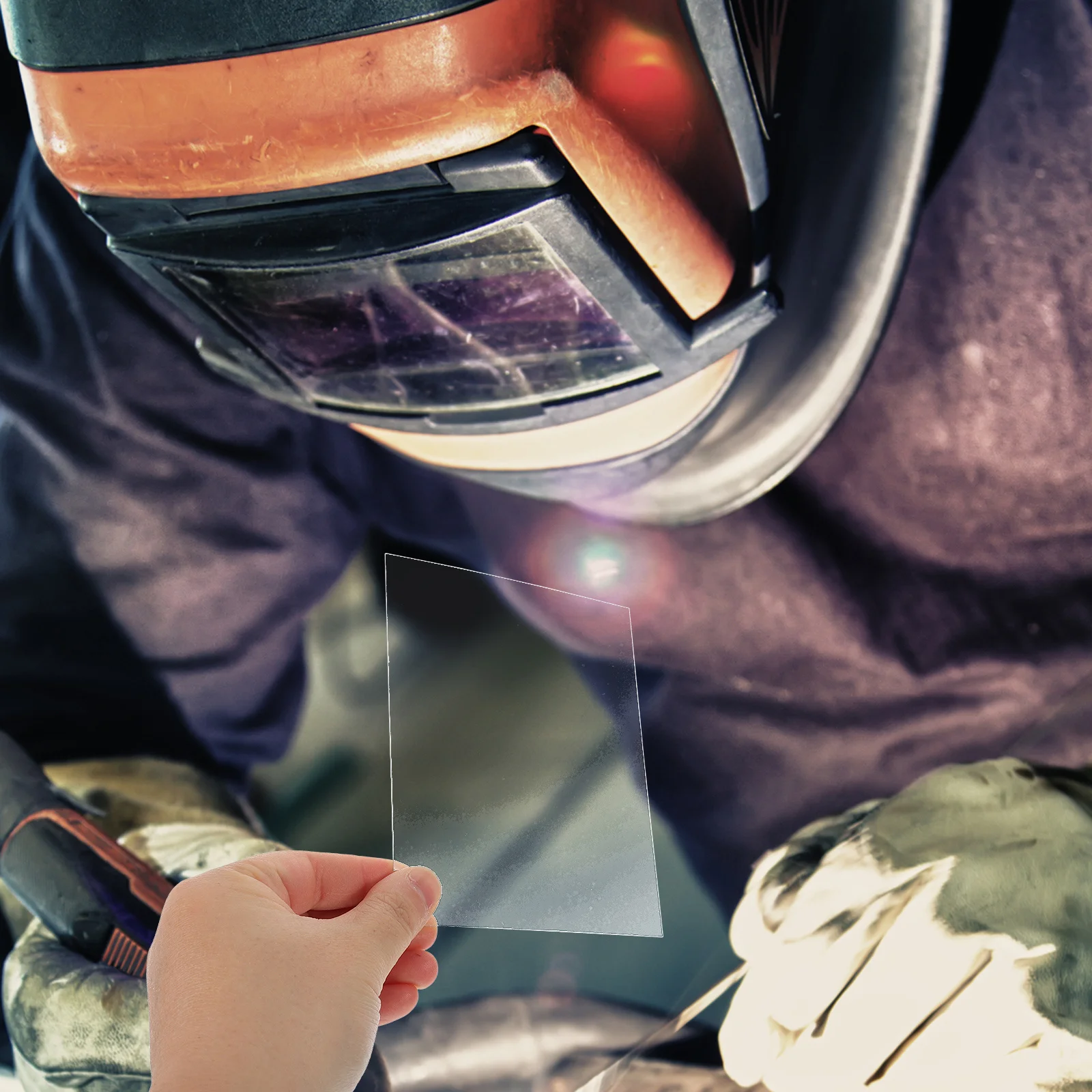 30pcs Clear Protective Lens For Welding Covers Replacement Durable Pc Material Easy Replace Universal -Darkening