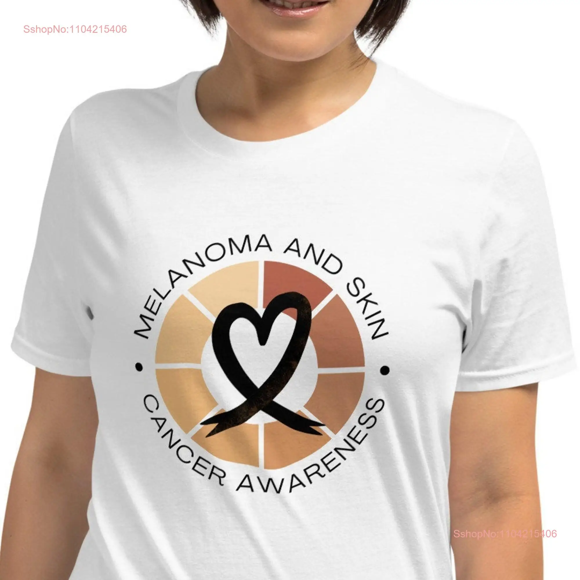 Cancer shirt for Melanoma and Skin Awareness T Family friends SupporT black ribbon long or short sleeves