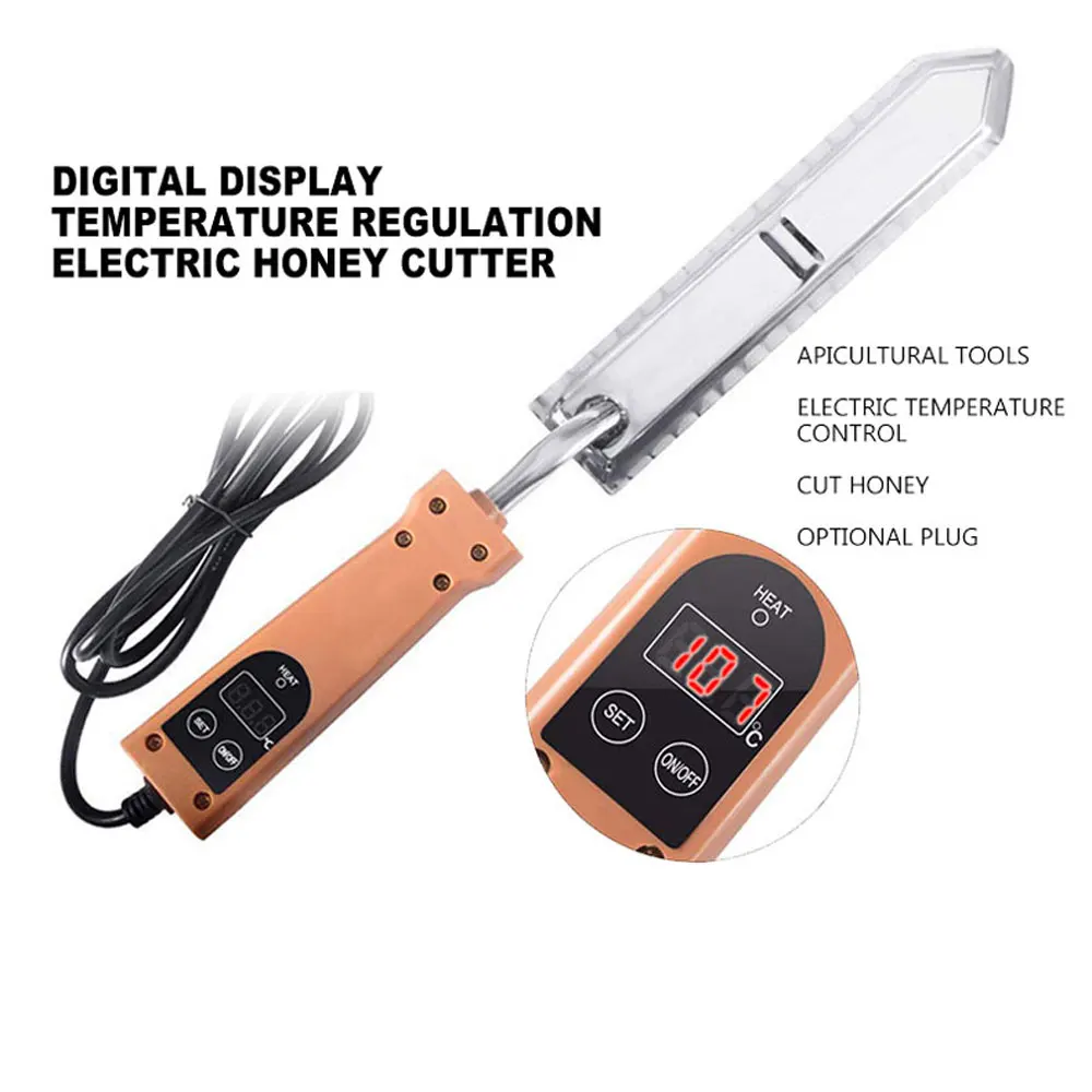 

Электрическая машина для резки меда, цифровая регулировка температуры, контроль температуры, инструмент для хранения пчел для резки меда