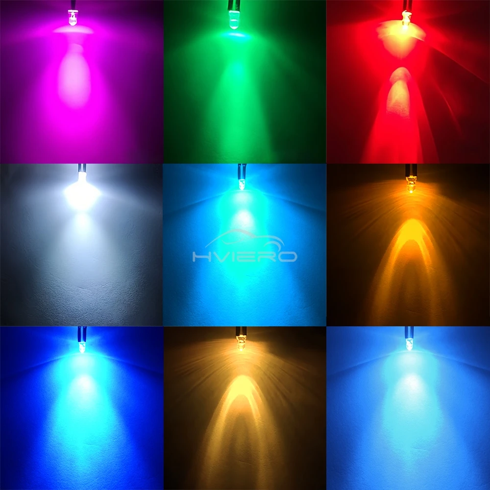 10/20Pcs Mini 3mm Round Chip Light Beads 20cm Pre Wired LED Bulbs Cable Emitting Diodes Decorative Atmosphere DIY Landscape Lamp