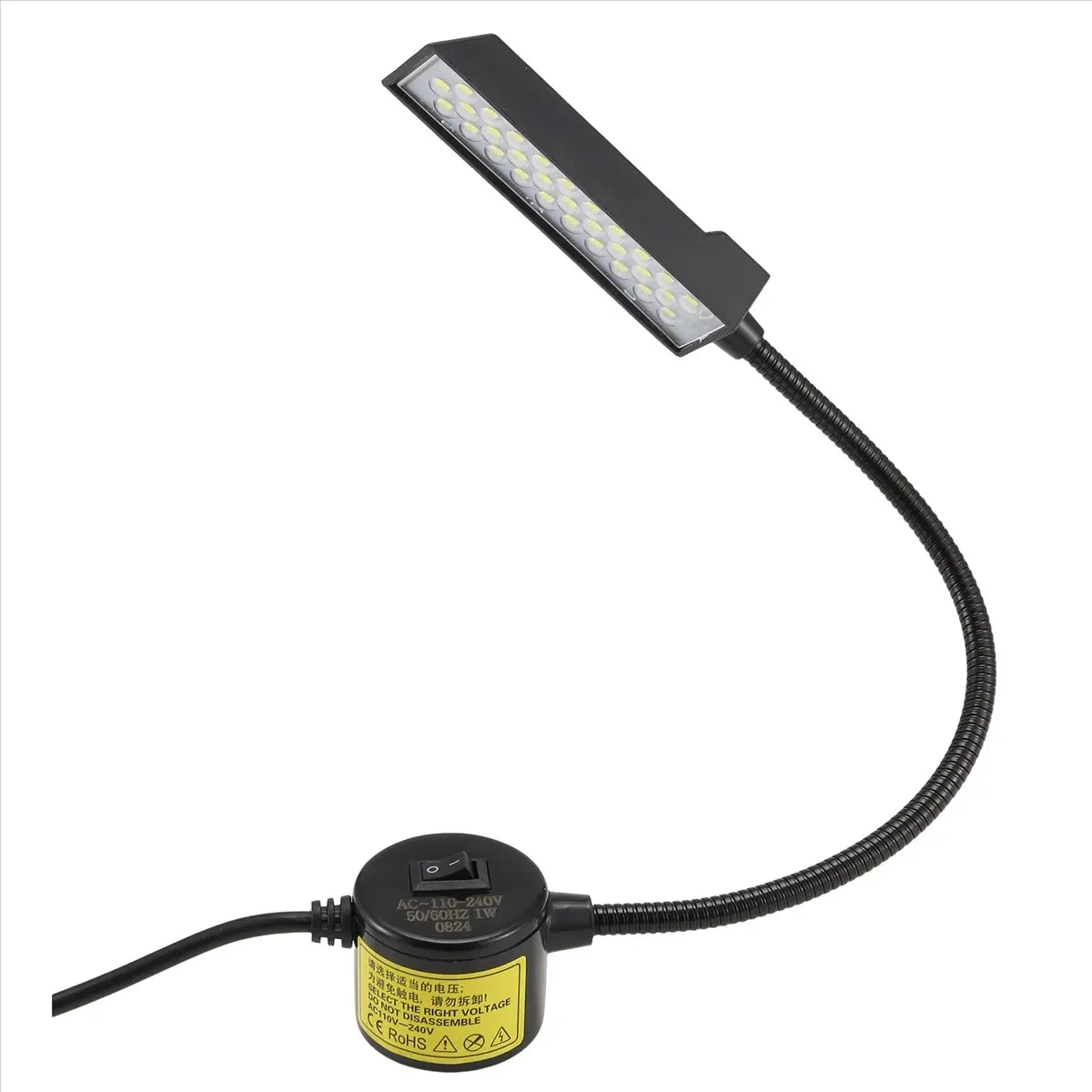 #63K 30 LED Sewing Machine Light Sewing Lighting for Workbench EU Plug,Led light for sewing machine,(Black)